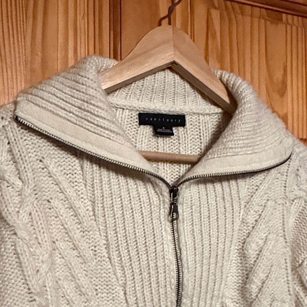 Sanctuary Cream Cable Knit Sweater - Picture 3 of 10